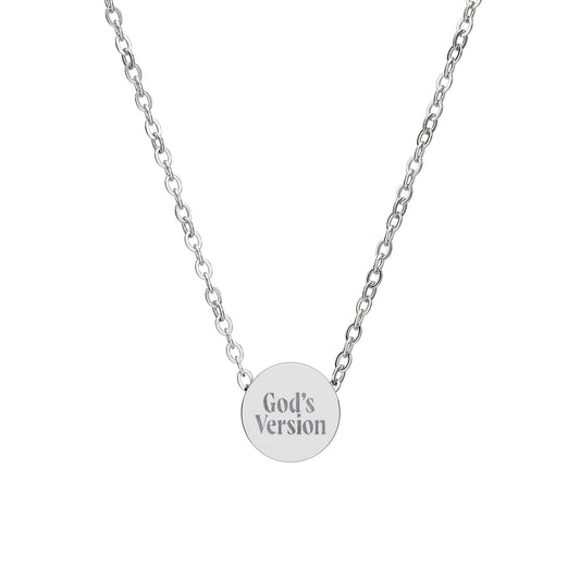 'God's Version' | Engraved Necklace