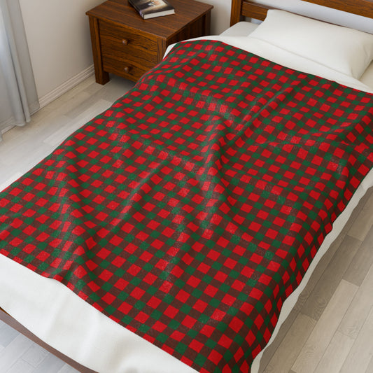 Santa Plaid | Holiday Plush Throw