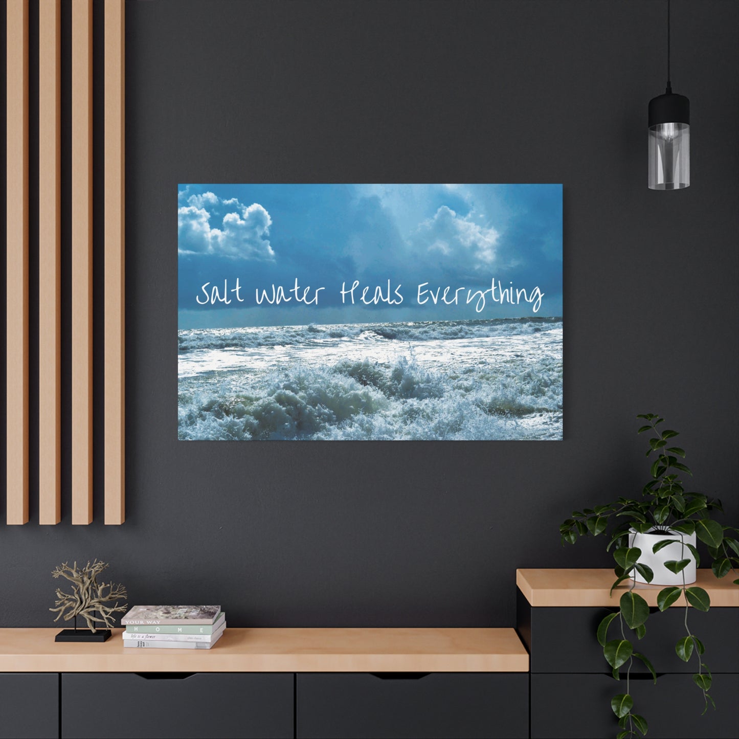 'Salt Water Heals Everything' | Canvas