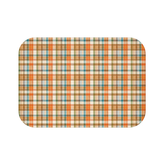 Golden Glen | Cozy Plaid Bath Mat