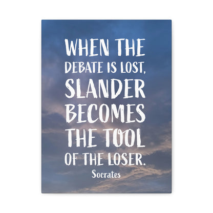 Debates Socrates | Canvas Print