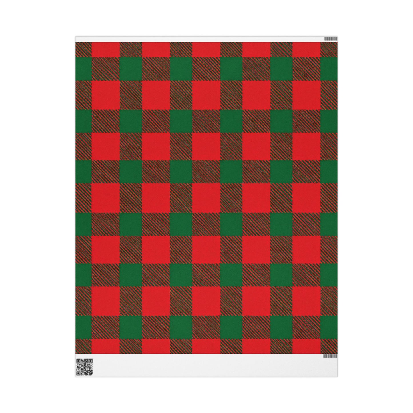 Santa's Buffalo Plaid Wrapping Paper