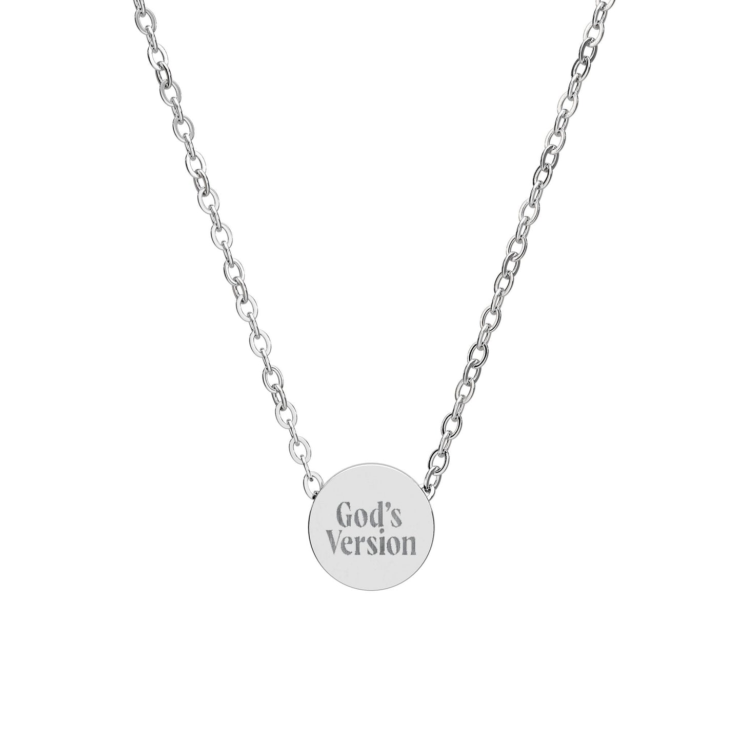 'God's Version' | Engraved Necklace