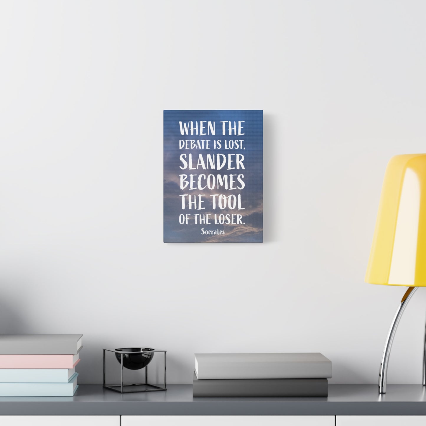 Debates Socrates, Canvas