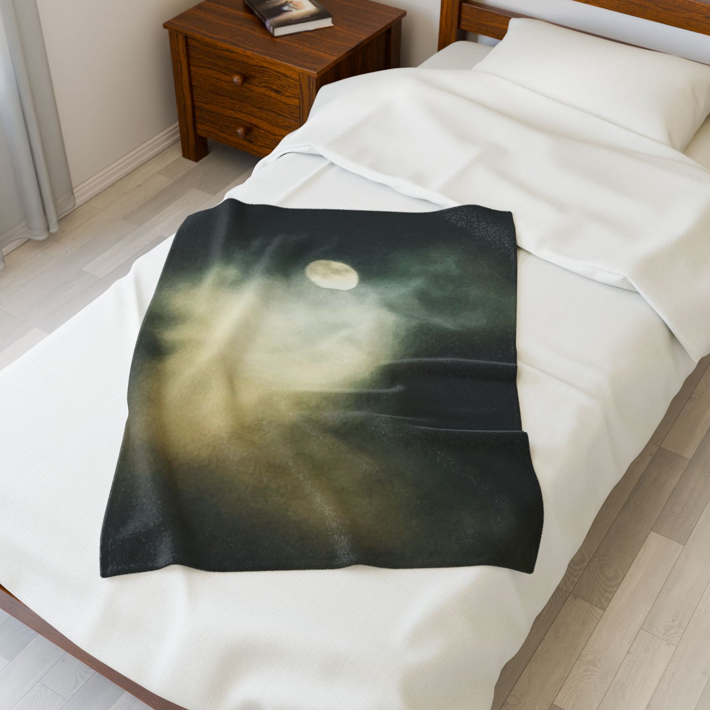 Ghostly Moon | Plush Blanket