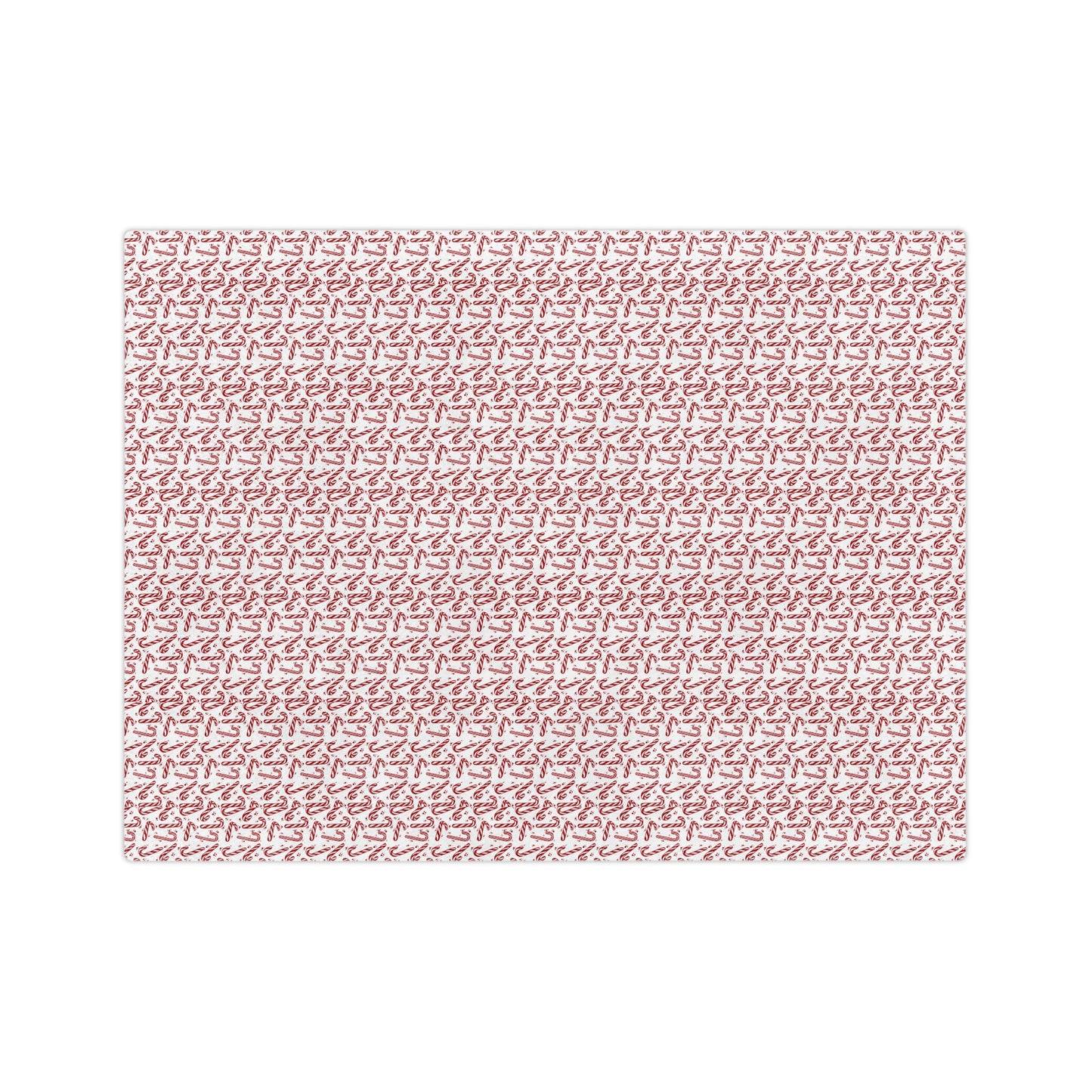 Candy Cane Dreams, Velveteen Fleece Blanket