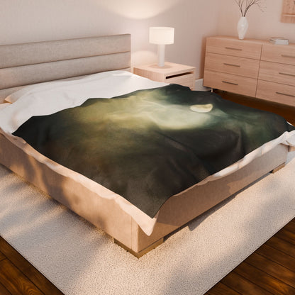 Ghostly Moon | Plush Blanket