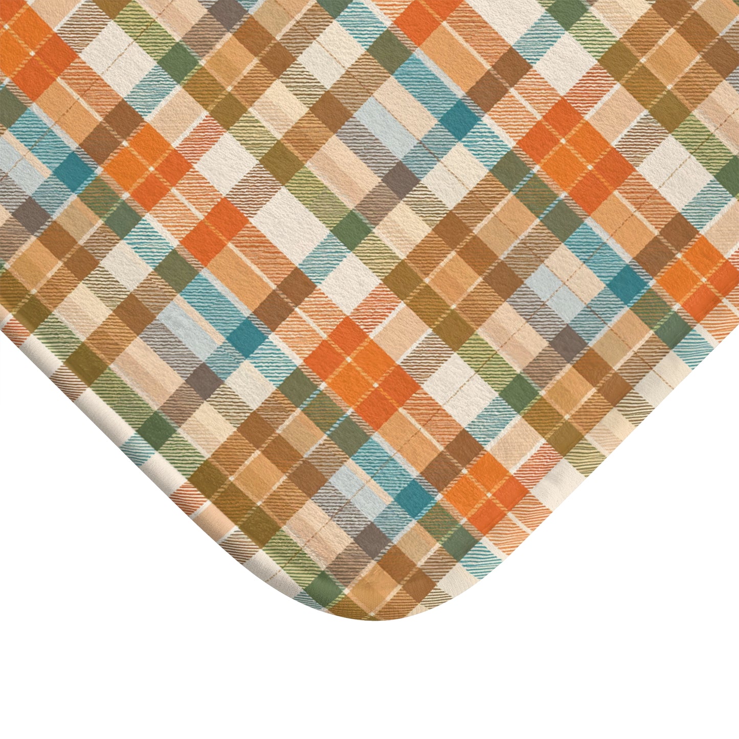 Golden Glen | Cozy Plaid Bath Mat