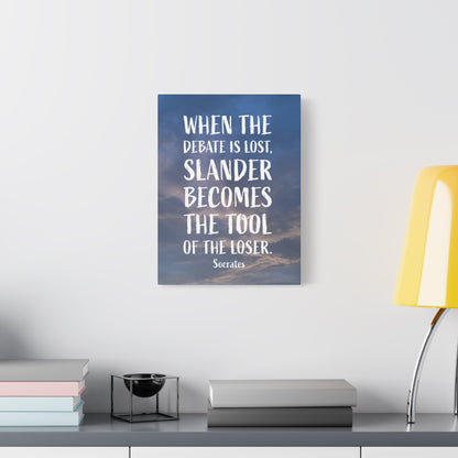 Debates Socrates | Canvas Print