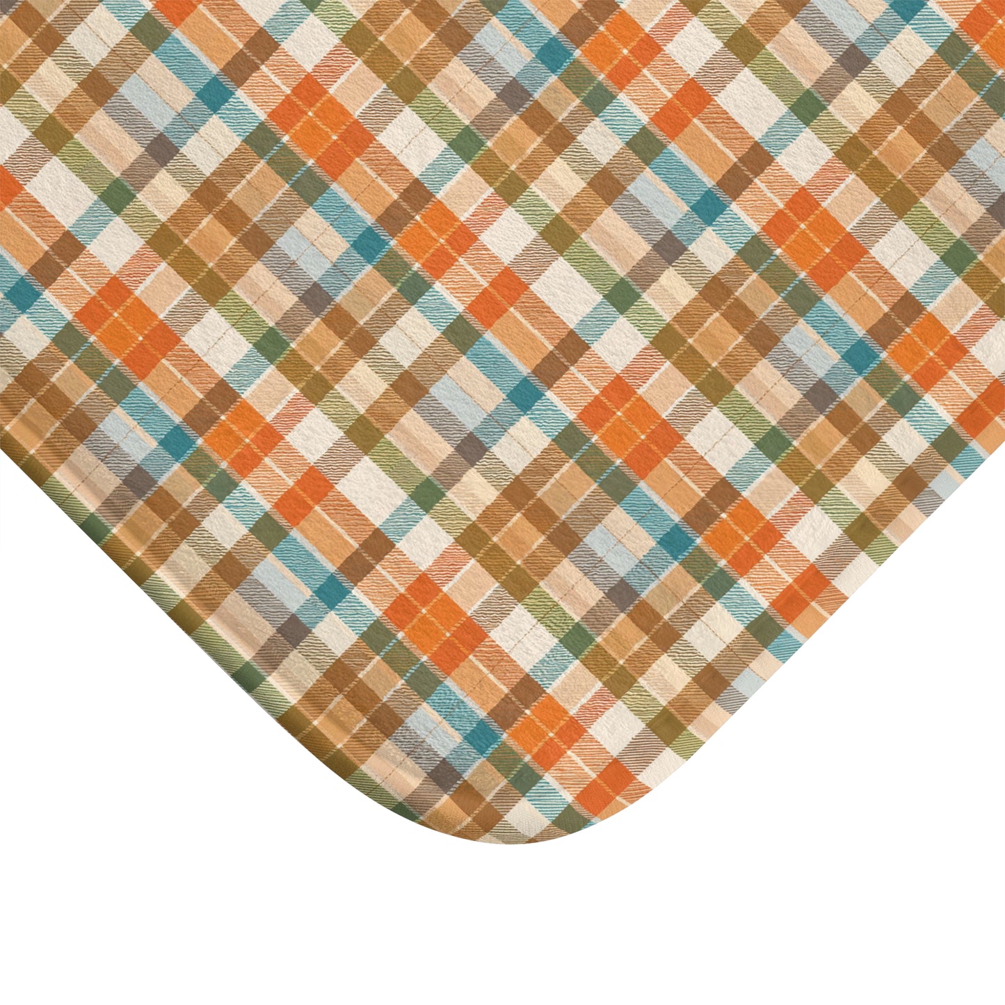Golden Glen | Cozy Plaid Bath Mat