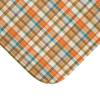 Golden Glen | Cozy Plaid Bath Mat