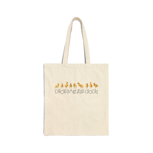 Ducks Make Jesus Giggle, Tote Bag