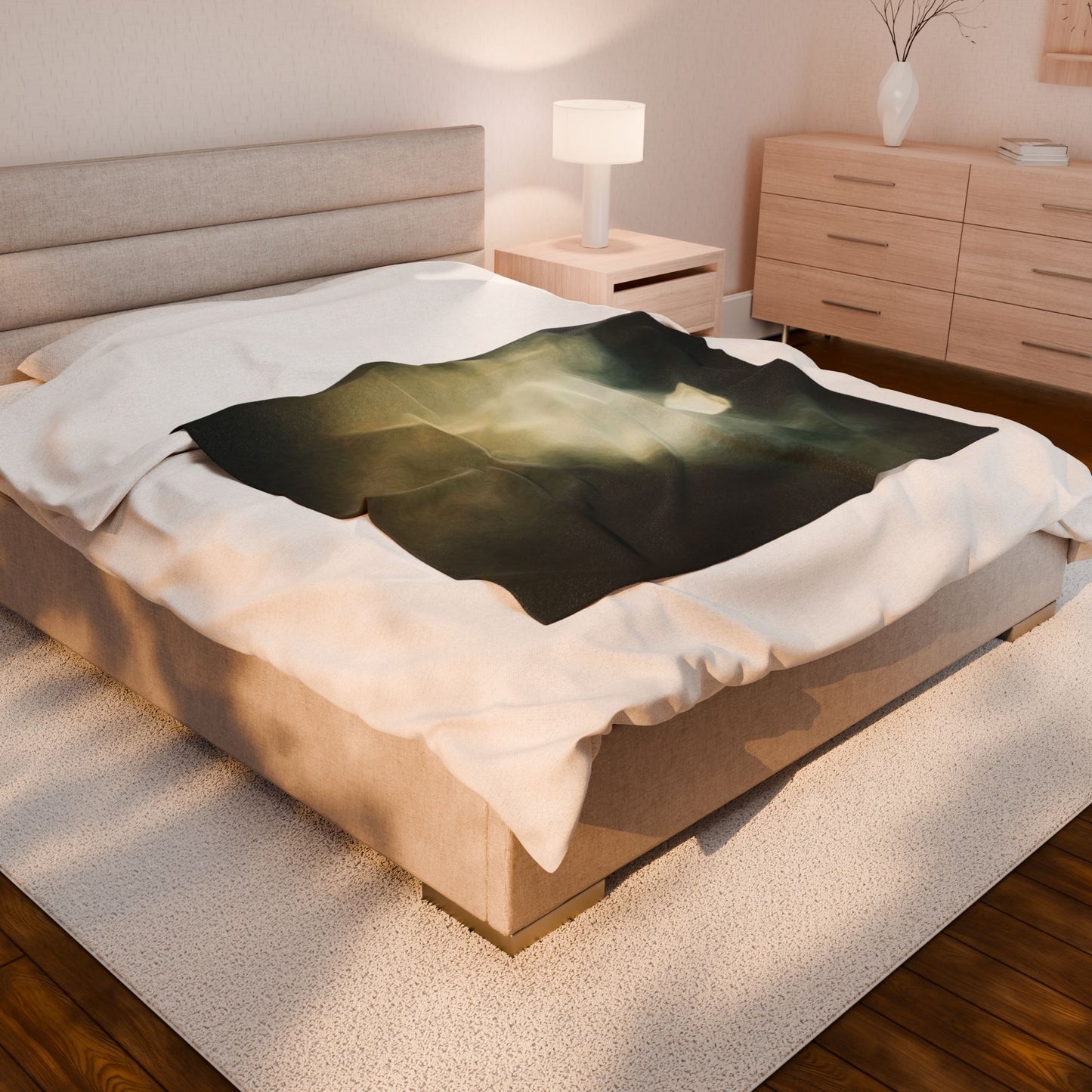 Ghostly Moon | Plush Blanket