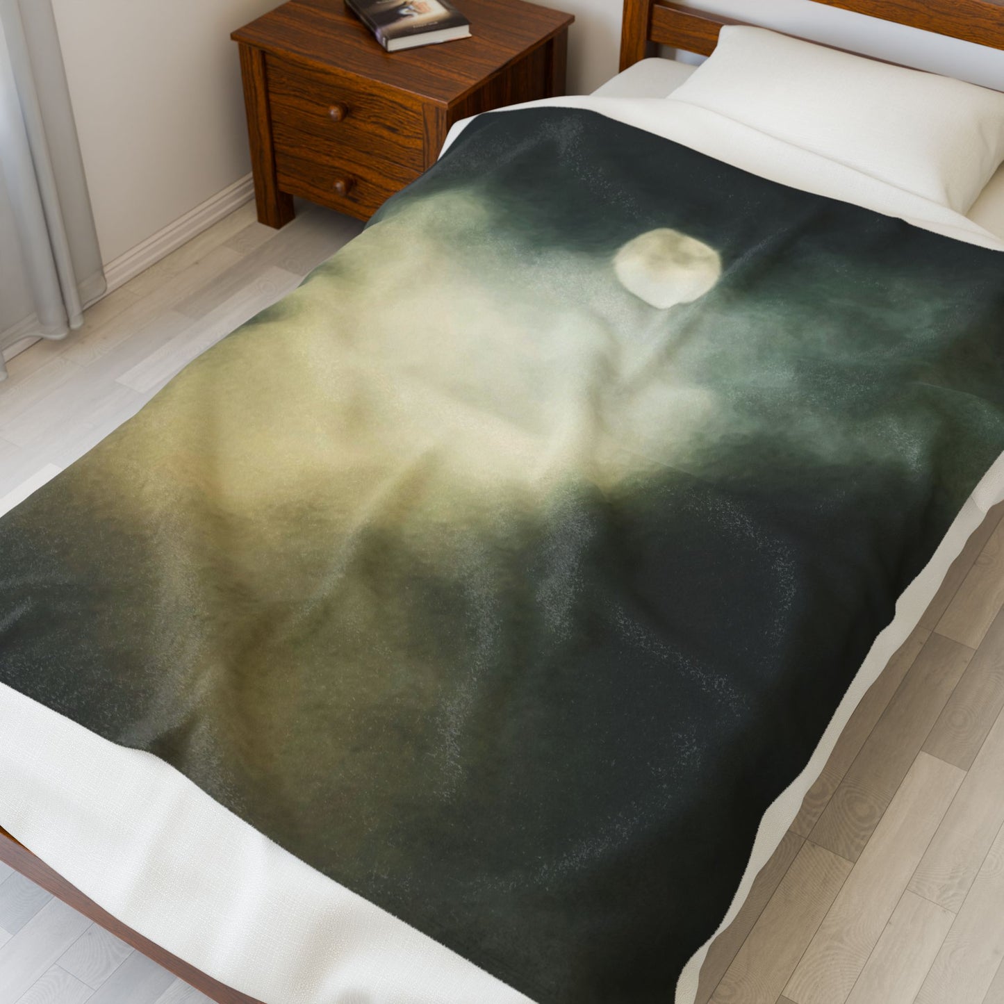 Ghostly Moon | Plush Blanket