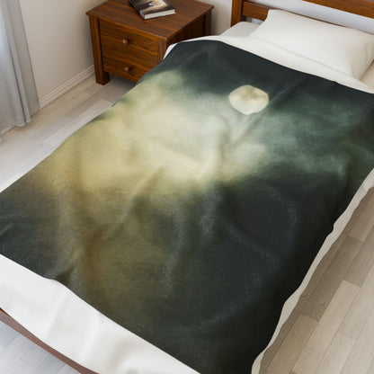 Ghostly Moon | Plush Blanket