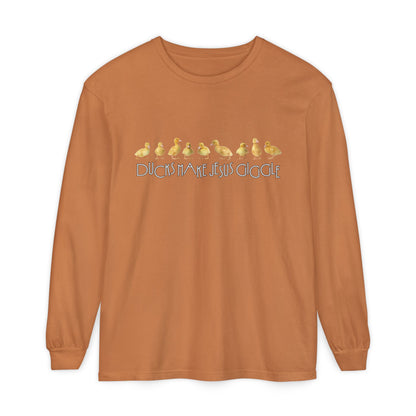 Ducks Make Jesus Giggle | Soft Sleeved Tee