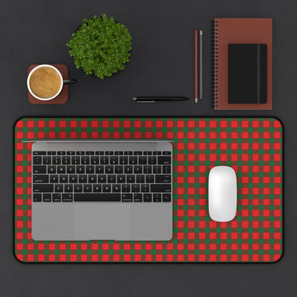 Santa's Plaid Gaming Pad & Desk Mat