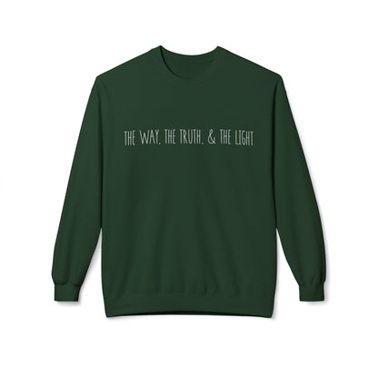 The Way, The Truth & The Light | Cozy Crewneck Sweatshirt