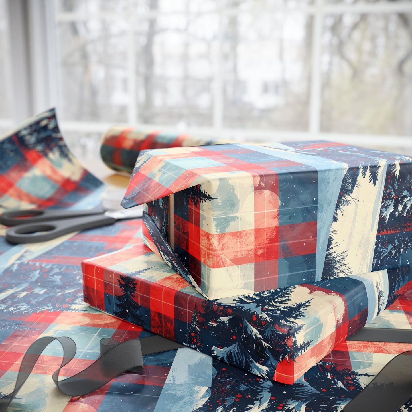 Frosted Freedom Wrapping Paper