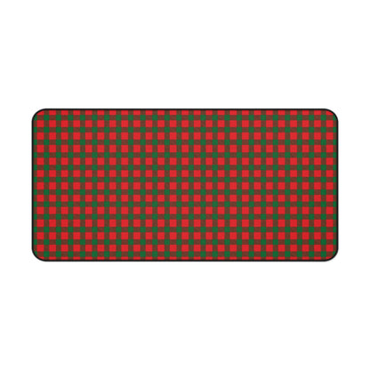 Santa's Plaid Gaming Pad & Desk Mat