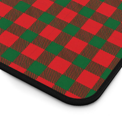Santa's Plaid Gaming Pad & Desk Mat