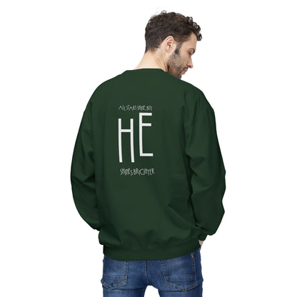 HE Shines Brighter | Cozy Crewneck Sweatshirt
