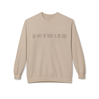 The Way, The Truth & The Light | Cozy Crewneck Sweatshirt