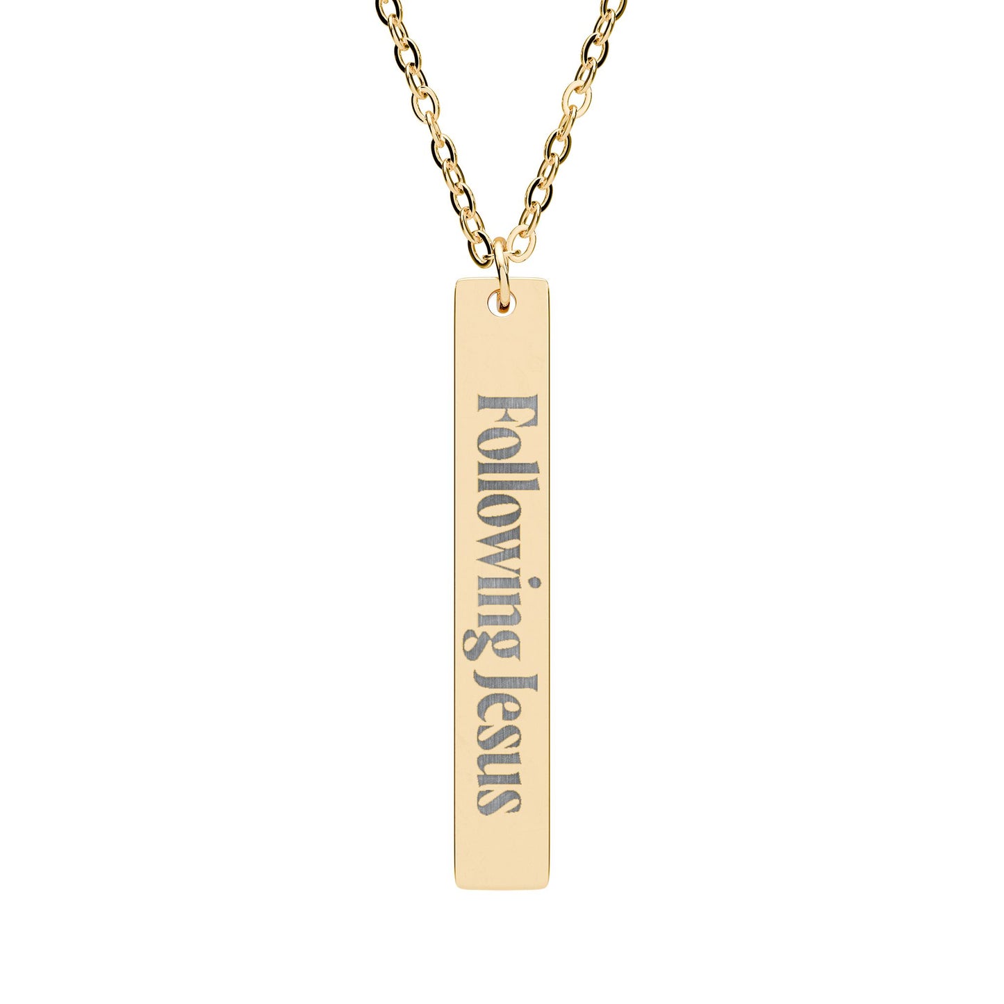 Following Jesus | Engraved Necklace