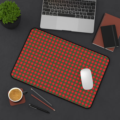 Santa's Plaid Gaming Pad & Desk Mat