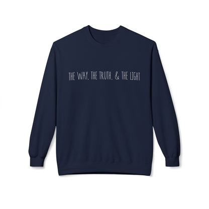 The Way, The Truth & The Light | Cozy Crewneck Sweatshirt