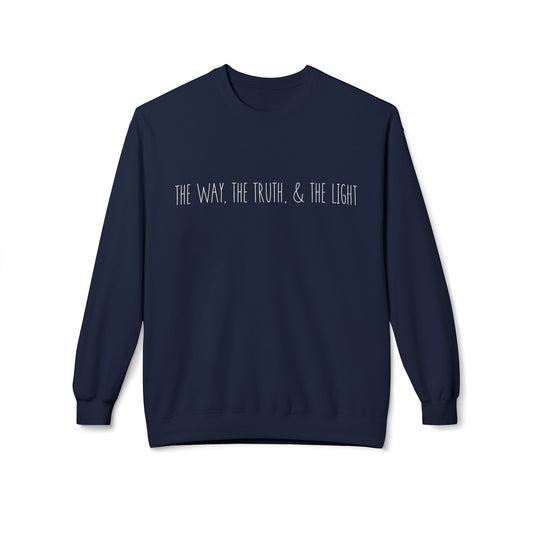 The Way, The Truth & The Light | Cozy Crewneck Sweatshirt