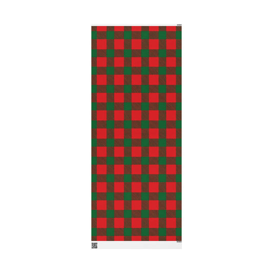 Santa's Buffalo Plaid Wrapping Paper