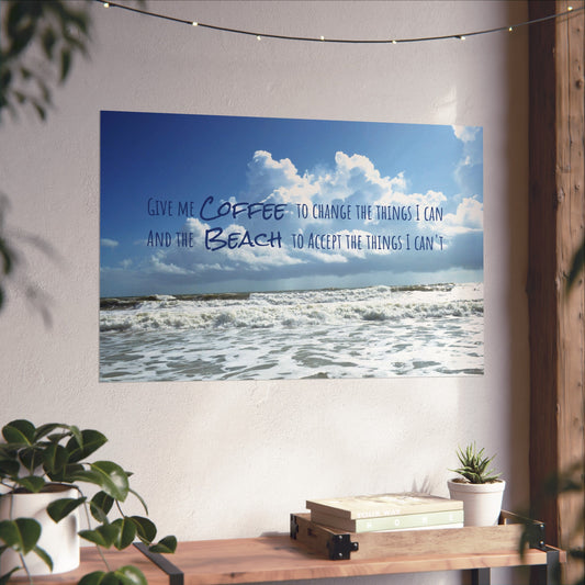 Coffee Or The Beach | Fine Art Poster