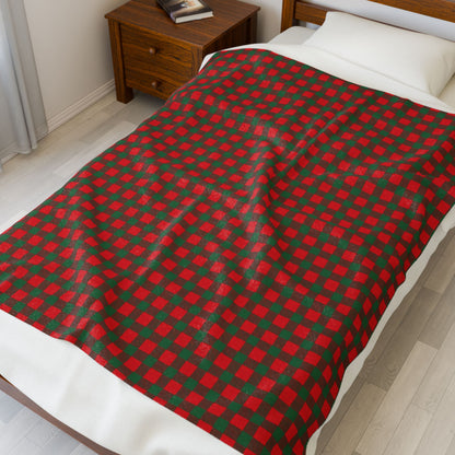 Santa Plaid | Holiday Plush Throw