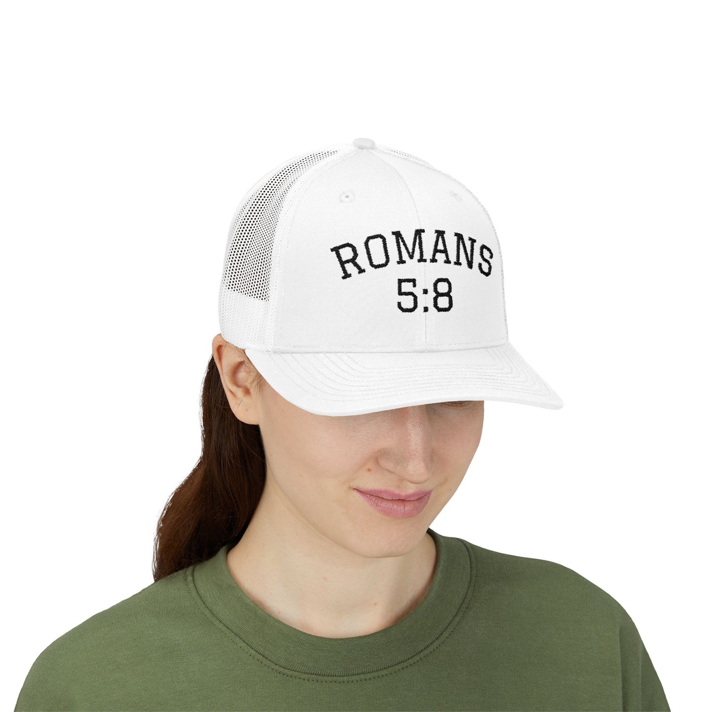 Romans 5:8, Trucker Hat