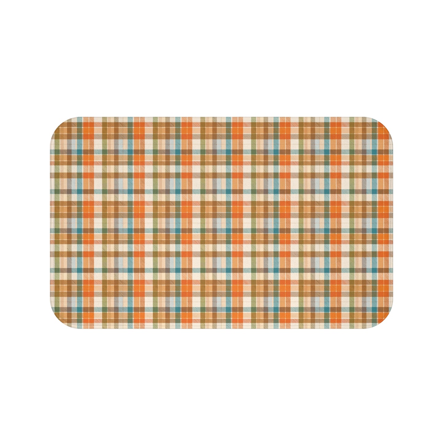 Golden Glen | Cozy Plaid Bath Mat