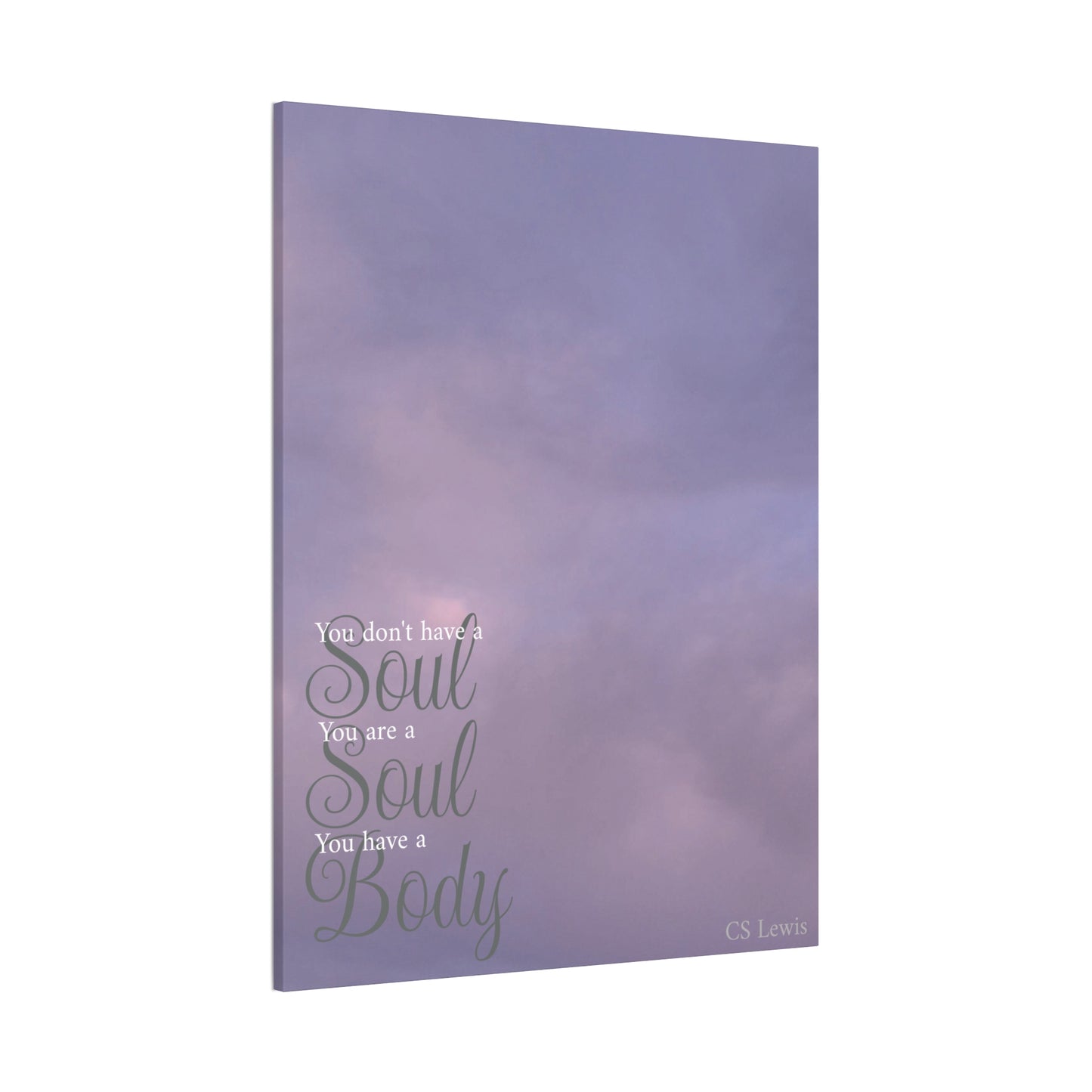 You Don't Have A Soul, You Are A Soul | Canvas