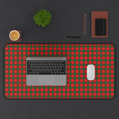 Santa's Plaid Gaming Pad & Desk Mat
