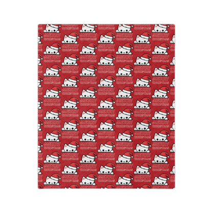 Santa Paws, Velveteen Fleece Blanket