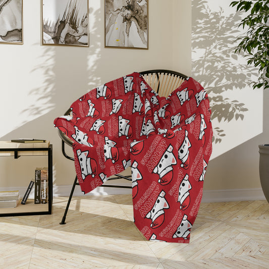 Santa Paws, Velveteen Fleece Blanket