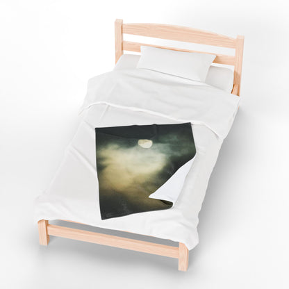 Ghostly Moon | Plush Blanket
