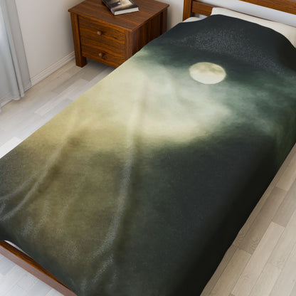 Ghostly Moon | Plush Blanket