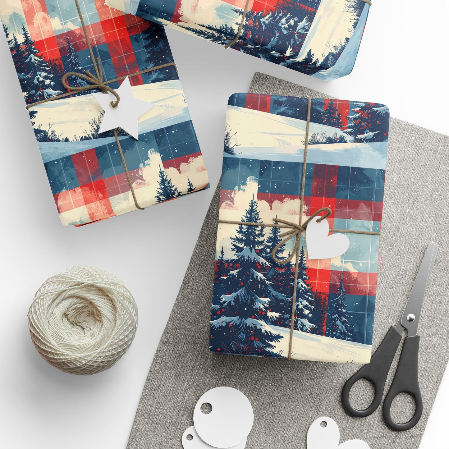 Frosted Freedom Wrapping Paper