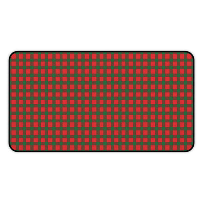 Santa's Plaid Gaming Pad & Desk Mat