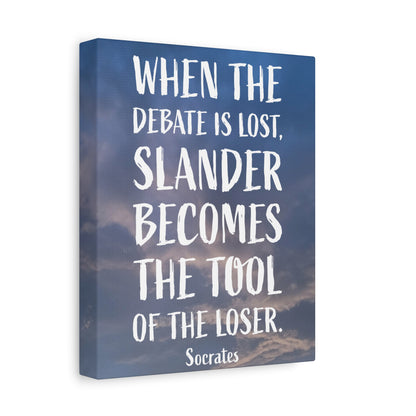 Debates Socrates | Canvas Print