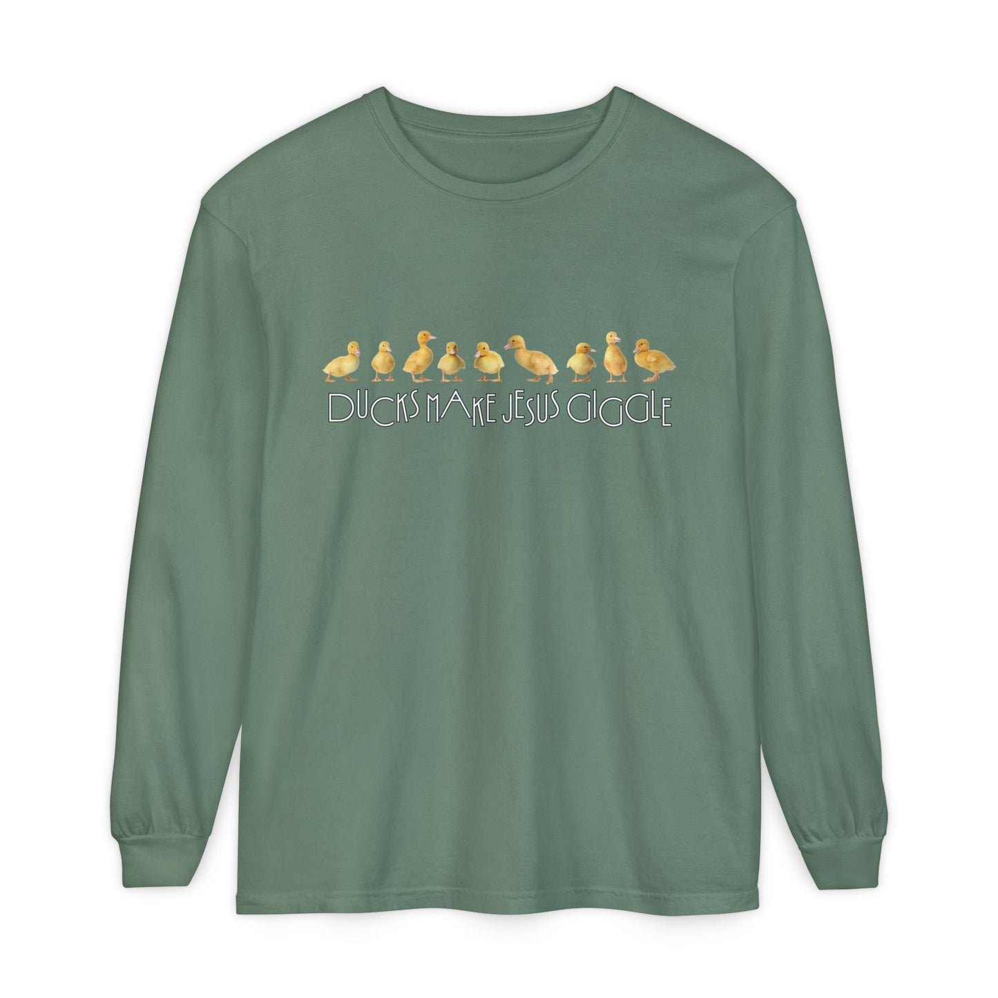 Ducks Make Jesus Giggle | Soft Sleeved Tee