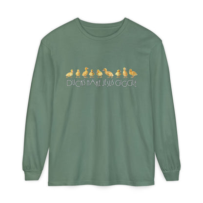 Ducks Make Jesus Giggle | Soft Sleeved Tee