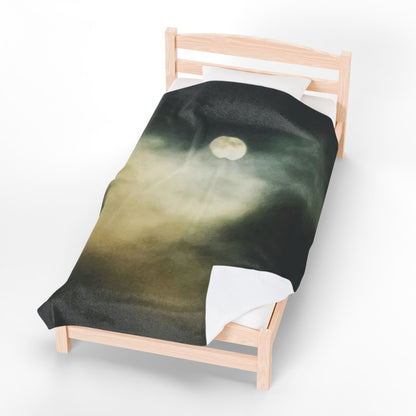 Ghostly Moon | Plush Blanket
