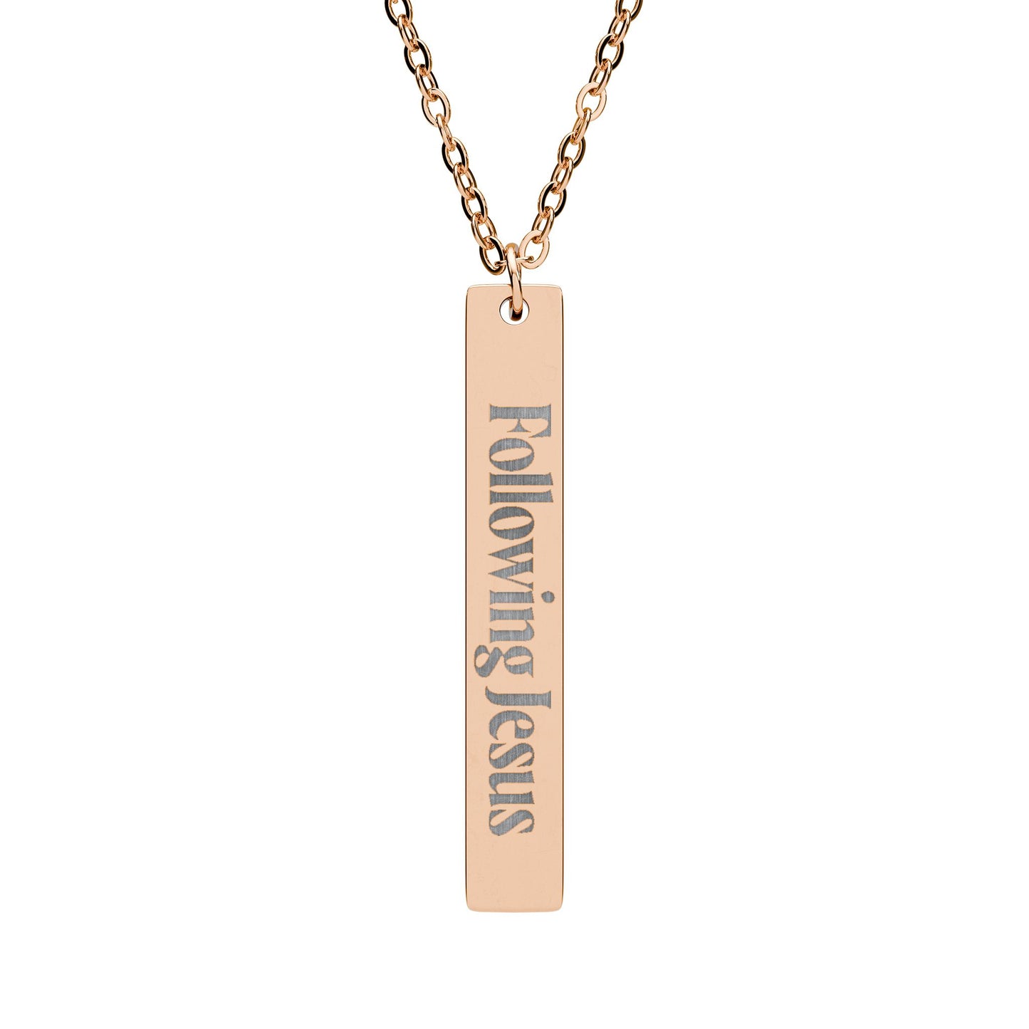 Following Jesus | Engraved Necklace