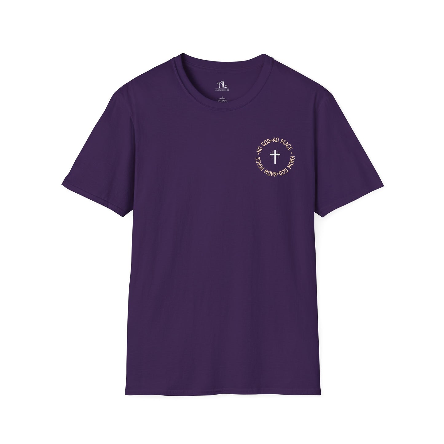No God No Peace Know God Know Peace, Soft Tee